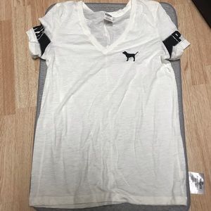 PINK cream/white shirt